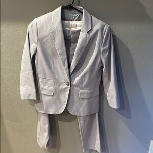 Banana Republic Light Gray Blazer and Pants Set